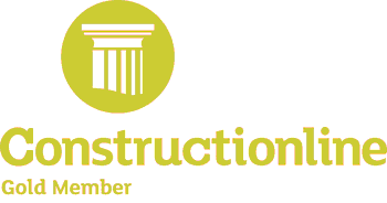 Constructionline Gold Member logo with a column symbol above the text.